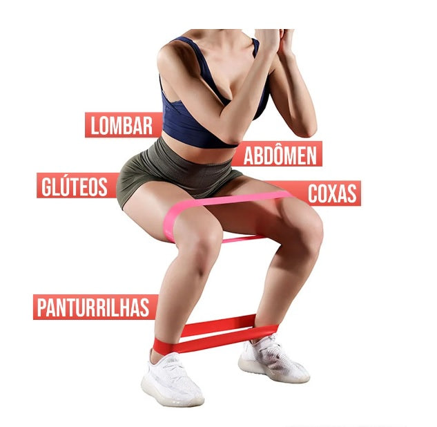 Kit Elástico Fitness